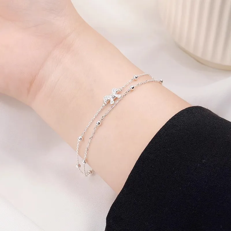 KING OF BLING 925 Sterling Silver With Zircon Bracelets Women's Year Of The Snake Good Luck-6