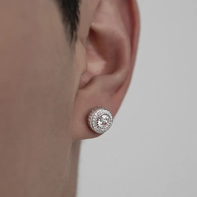 KING OF BLING Alloy With Zircon Stud Earrings Unisex-6