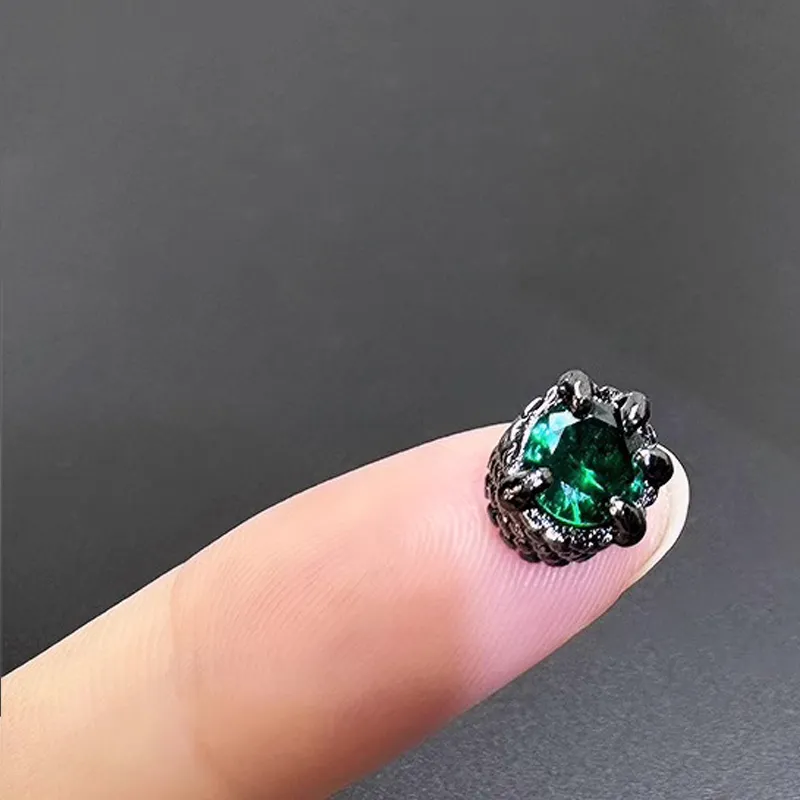 KING OF BLING Alloy With Zircon Stud Earrings Unisex-18