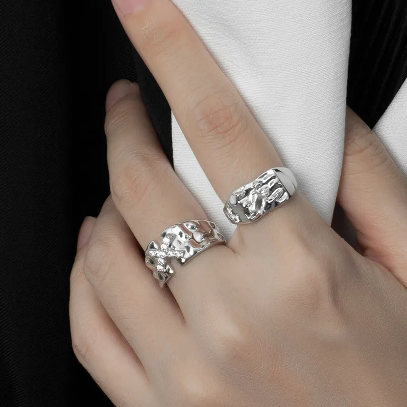 KING OF BLING Alloy With Zircon Rings Unisex Year Of The Snake Good Luck-4
