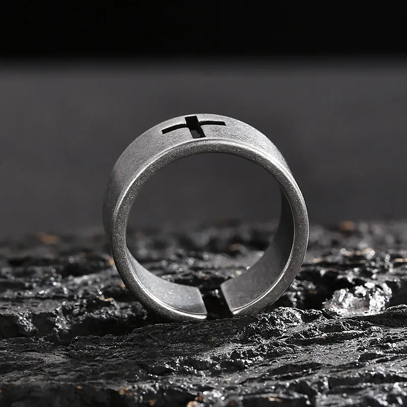 KING OF BLING Titanium Steel Rings Unisex Year Of The Snake Good Luck-2