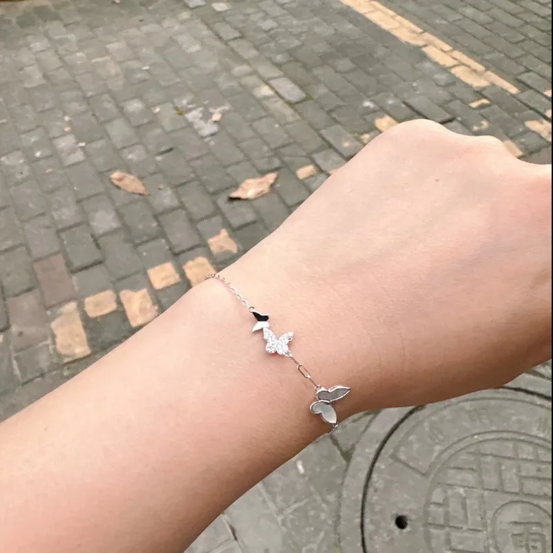 KING OF BLING 925 Silver, Mother Of Pearl, Cubic Zirconia Bracelets Women's Year Of The Snake Good Luck-3