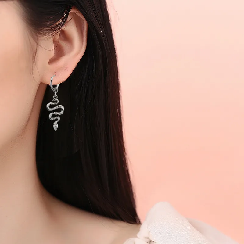 KING OF BLING Titanium Steel Earrings Women's-5