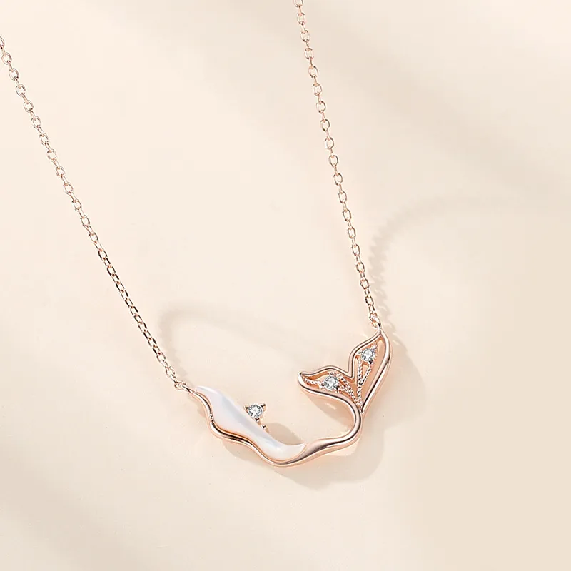 KING OF BLING 925 Silver, Mother Of Pearl, Cubic Zirconia Necklaces Women's-5