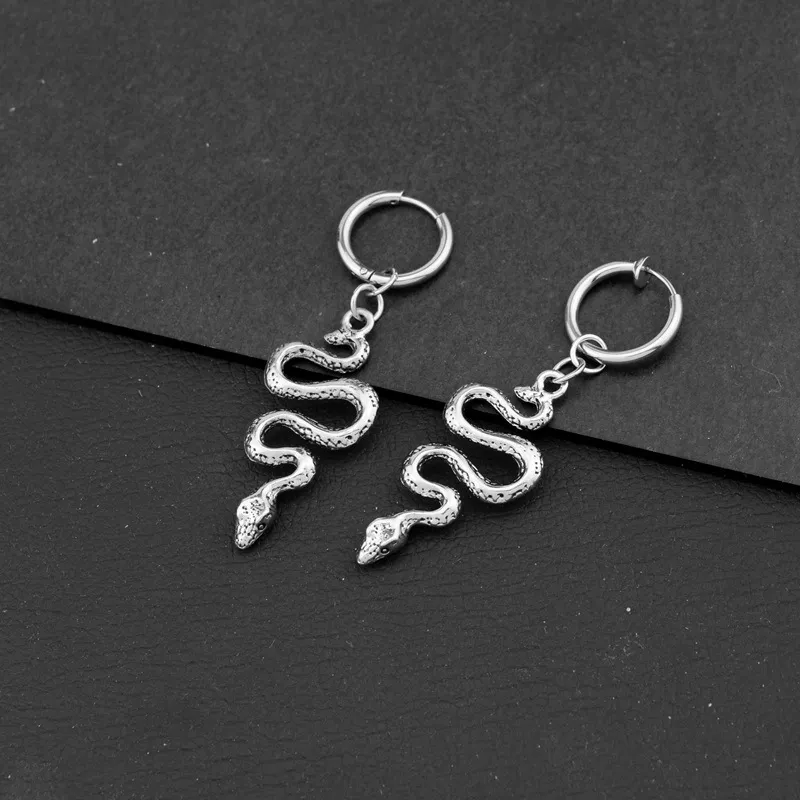 KING OF BLING Titanium Steel Earrings Women's-1