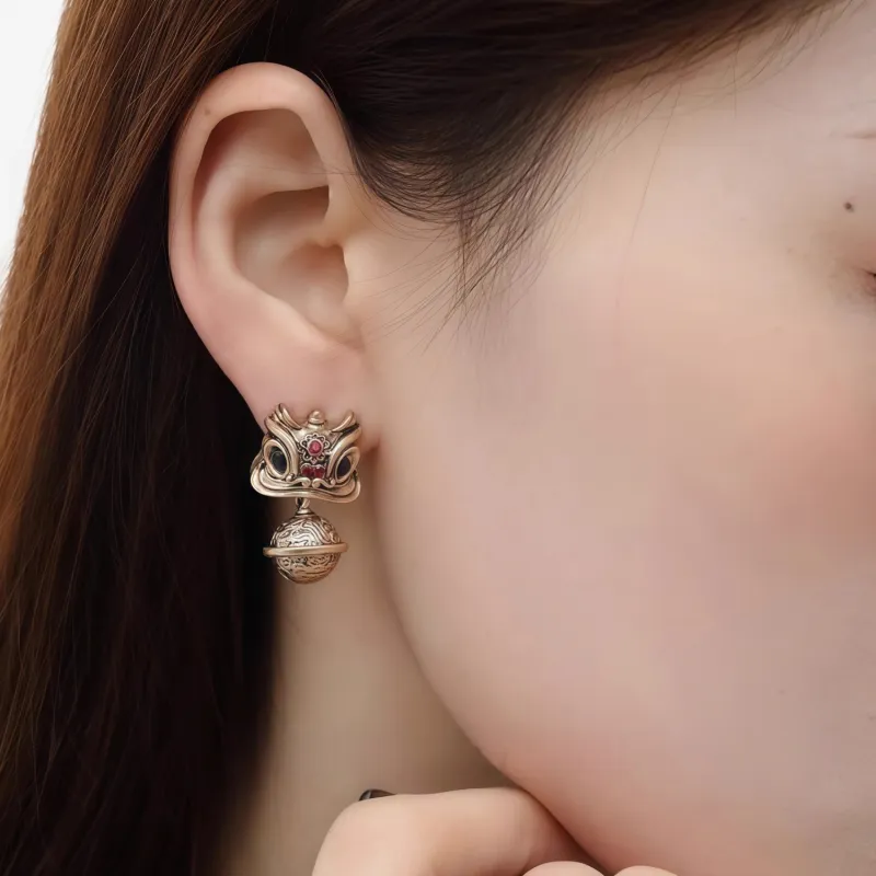 KING OF BLING 925 Sterling Silver Pin, Alloy, Zircon Earrings Women's-4