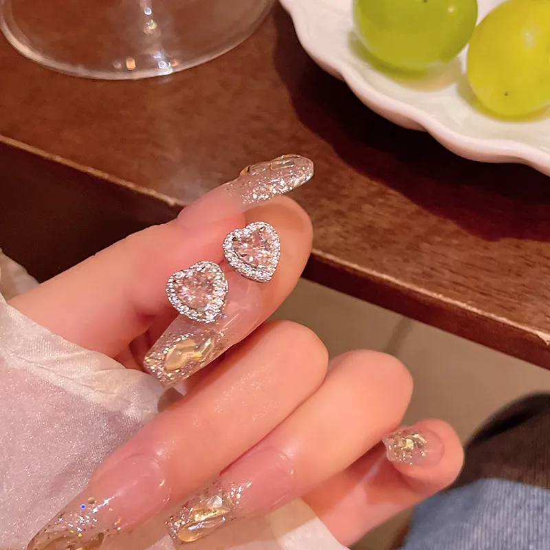 KING OF BLING Alloy With Zircon Stud Earrings Women's-5