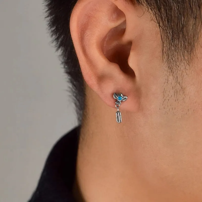 KING OF BLING Alloy, Oil Drip Earrings Unisex-11
