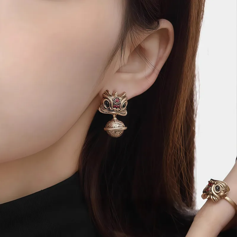 KING OF BLING 925 Sterling Silver Pin, Alloy, Zircon Earrings Women's-3