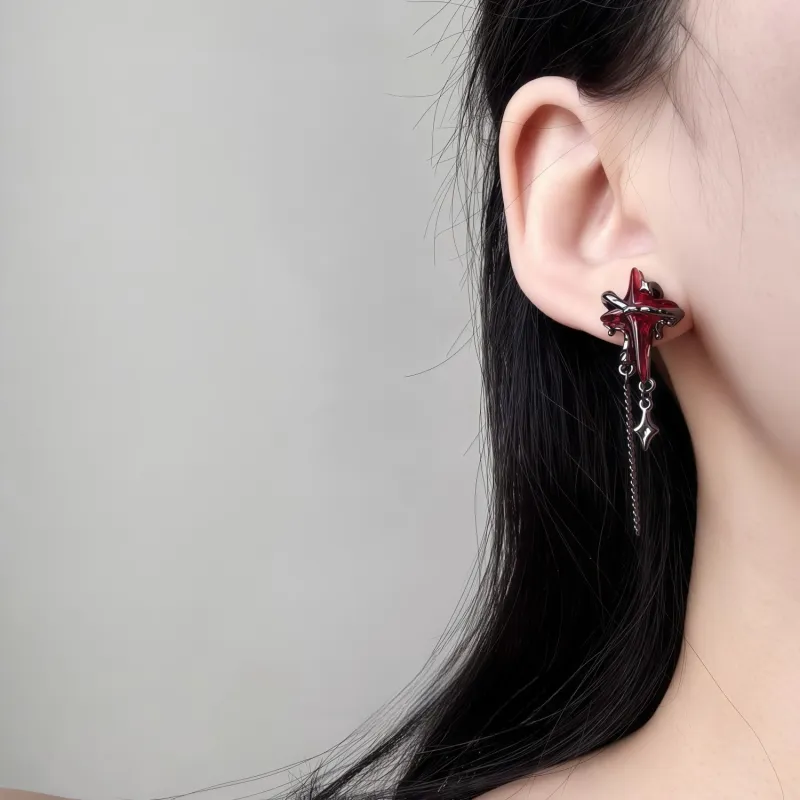 KING OF BLING 925 Sterling Silver Needle Earrings Unisex-3