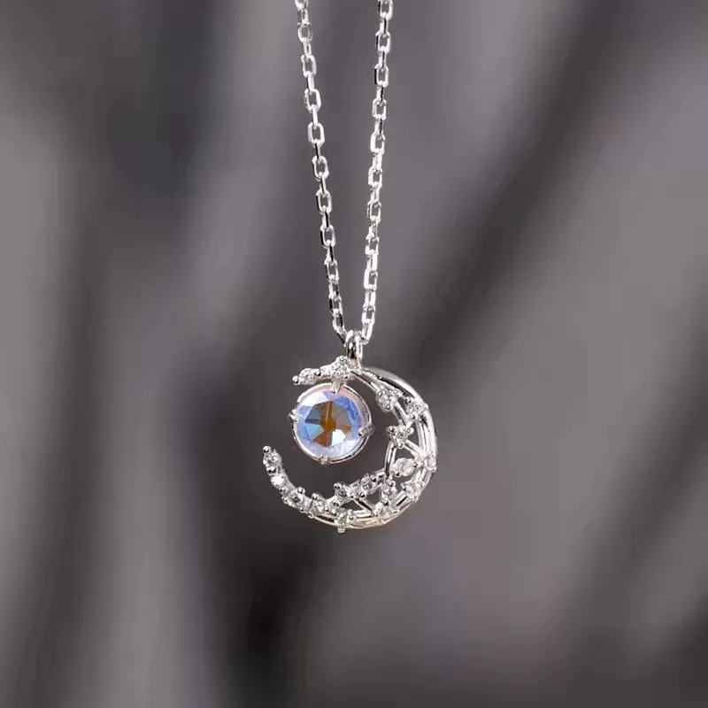 KING OF BLING 925 Sterling Silver With Colored Glaze Necklaces Women's-1
