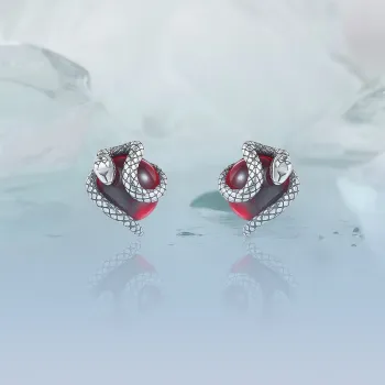 KING OF BLING 925 Sterling Silver Stud Earrings Unisex