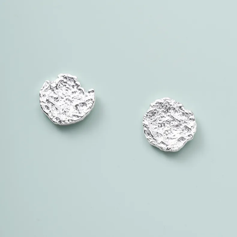 KING OF BLING 925 Sterling Silver Stud Earrings Unisex-3
