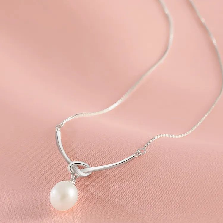 KING OF BLING 925 Sterling Silver, Freshwater Pearl Necklaces Women's-4