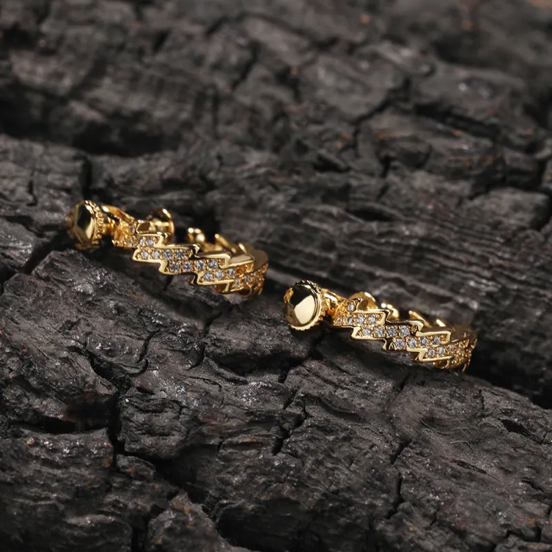 KING OF BLING Alloy Clip On Earrings Unisex-2
