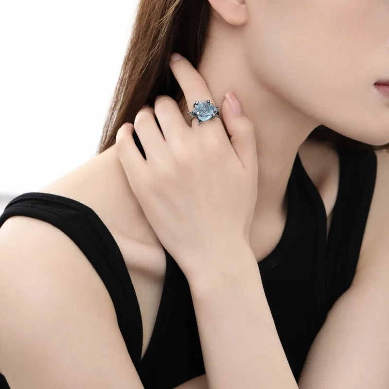 KING OF BLING Alloy, Zircon, Resin Rings Women's-5