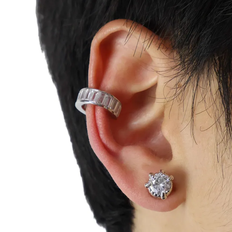 KING OF BLING Alloy With Zircon Stud Earrings Unisex-10