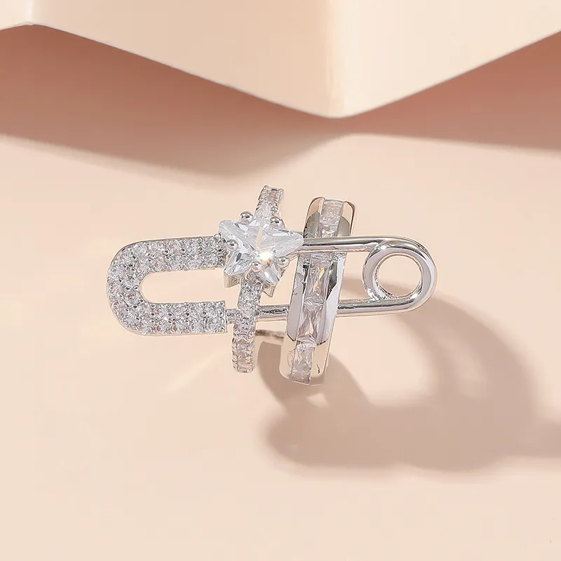 KING OF BLING Alloy With Zircon Clip On Earrings Unisex-5