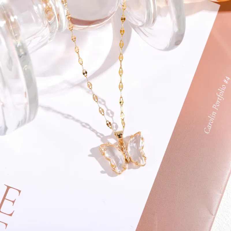KING OF BLING Alloy With Zircon Necklaces Women's Love Peach Blossom, Good Luck-6