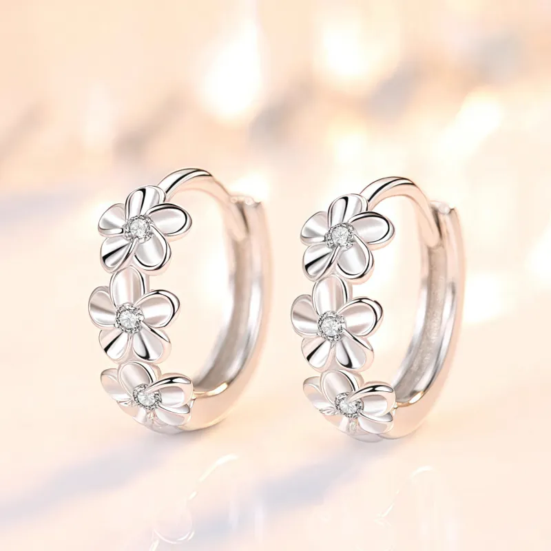 KING OF BLING 925 Sterling Silver Earrings Unisex-1