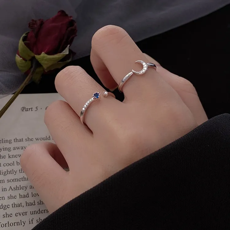 KING OF BLING 925 Sterling Silver With Zircon Rings Women's Year Of The Snake Good Luck-2