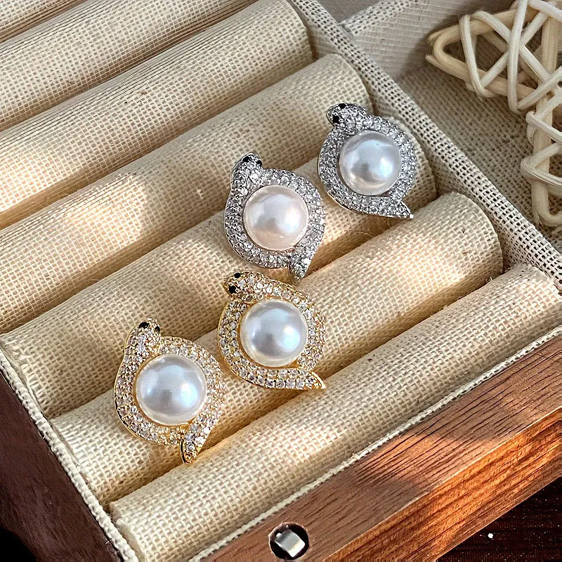 KING OF BLING Alloy With Zircon Stud Earrings Unisex-10