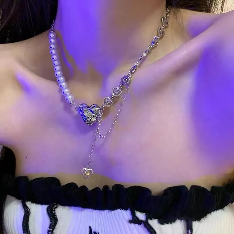 KING OF BLING Alloy, Faux Pearl Necklaces Women's Good Luck-5