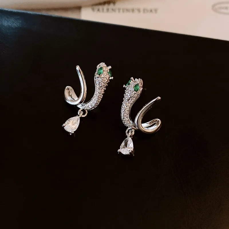 KING OF BLING Alloy With Zircon Stud Earrings Women's-3