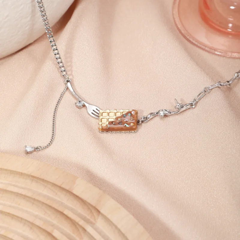 KING OF BLING Alloy, Oil Drip, Zircon, Mother Of Pearl Necklaces Women's-1