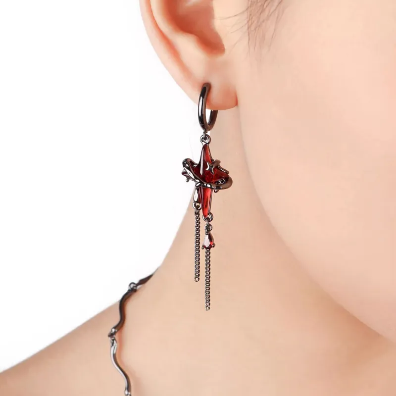 KING OF BLING Alloy, Zircon, Resin Earrings Unisex-3