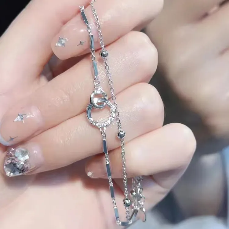 KING OF BLING 925 Sterling Silver With Zircon Bracelets Women's Year Of The Snake Good Luck-3