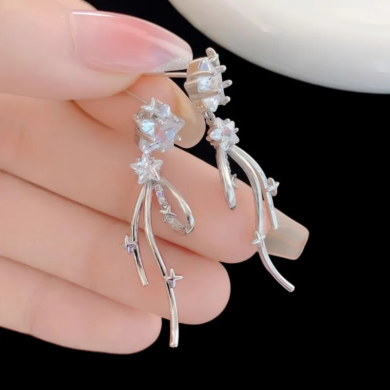 KING OF BLING Alloy With Zircon Stud Earrings Women's-4