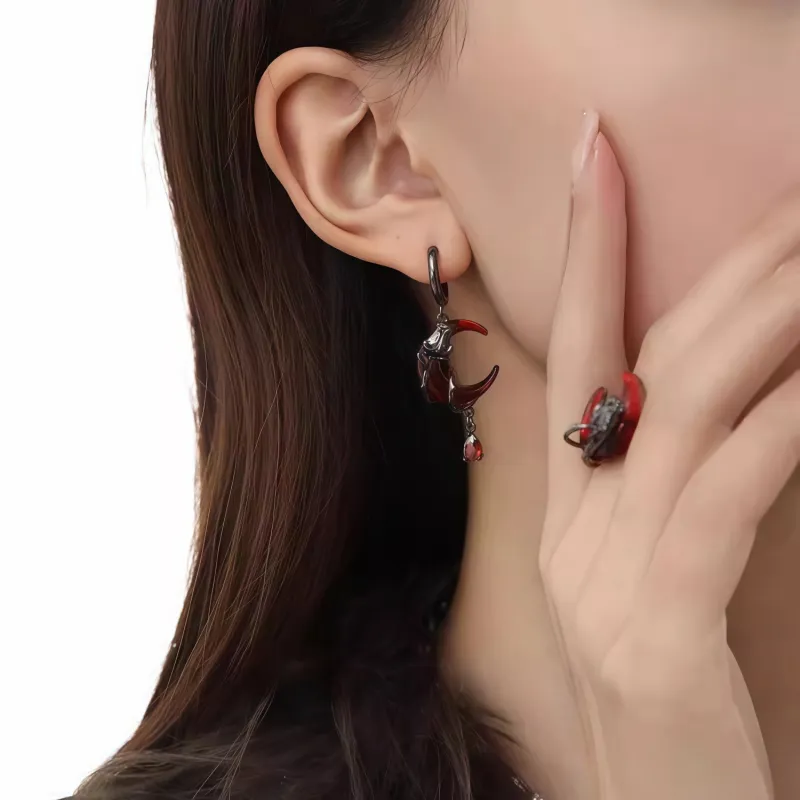 KING OF BLING Alloy, Zircon, Resin Earrings Unisex-6