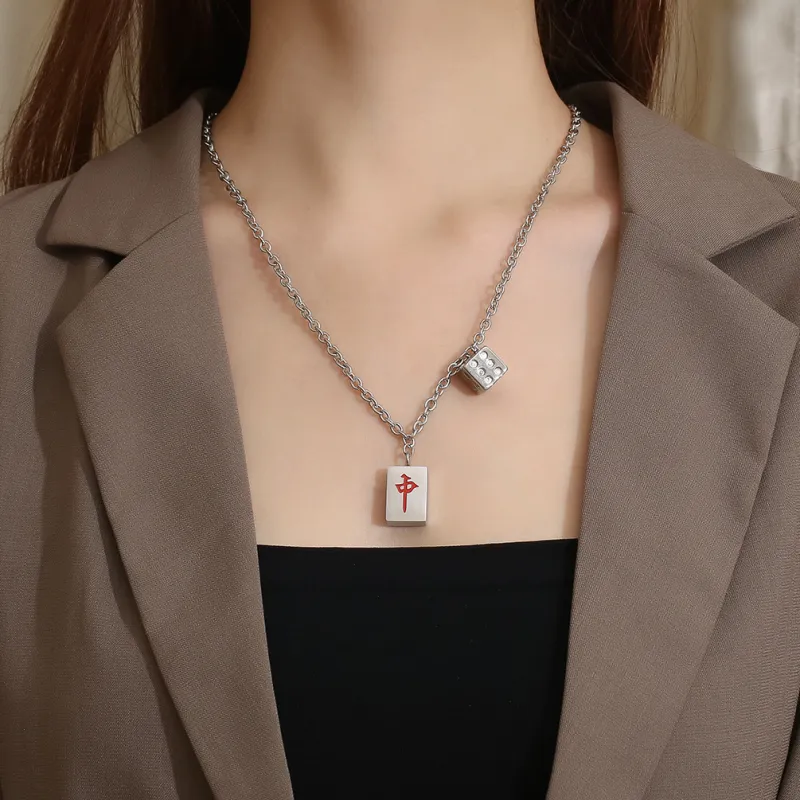 KING OF BLING Titanium Steel Necklaces Unisex-1