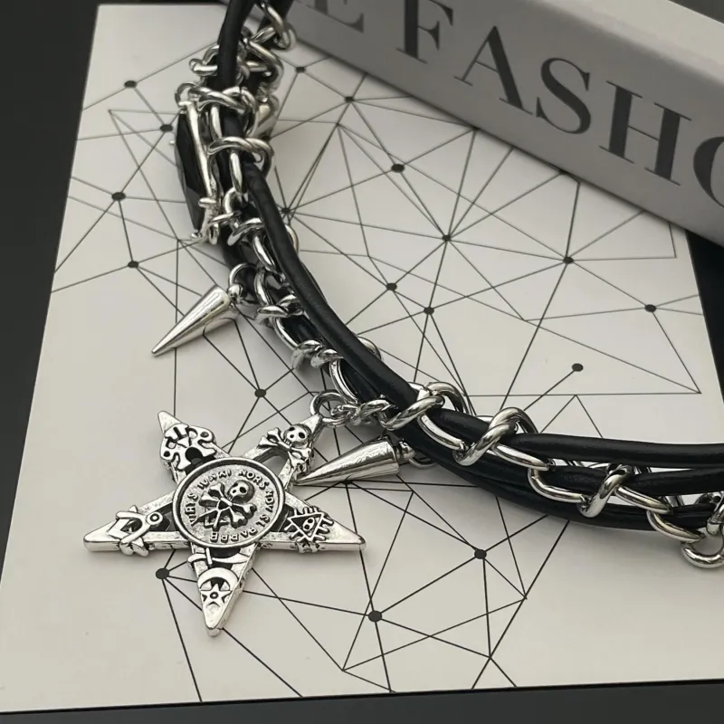 KING OF BLING Titanium Leather Necklaces Unisex Year Of The Snake Good Luck-3