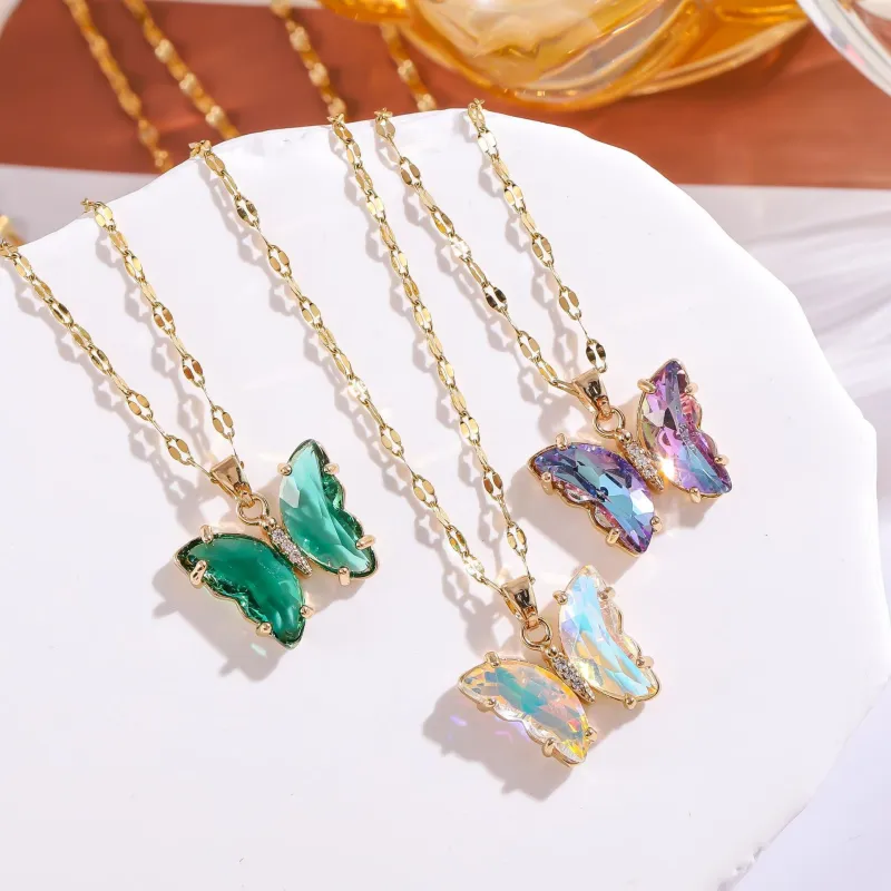 KING OF BLING Alloy With Zircon Necklaces Women's Love Peach Blossom, Good Luck-2