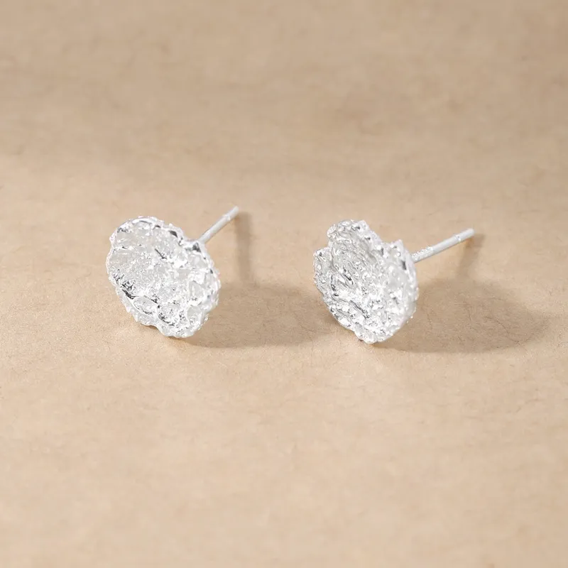 KING OF BLING 925 Sterling Silver Stud Earrings Unisex-4