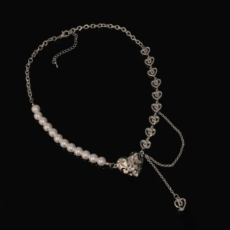 KING OF BLING Alloy, Faux Pearl Necklaces Women's Good Luck-2