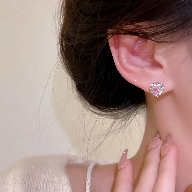 KING OF BLING Alloy With Zircon Stud Earrings Women's-2