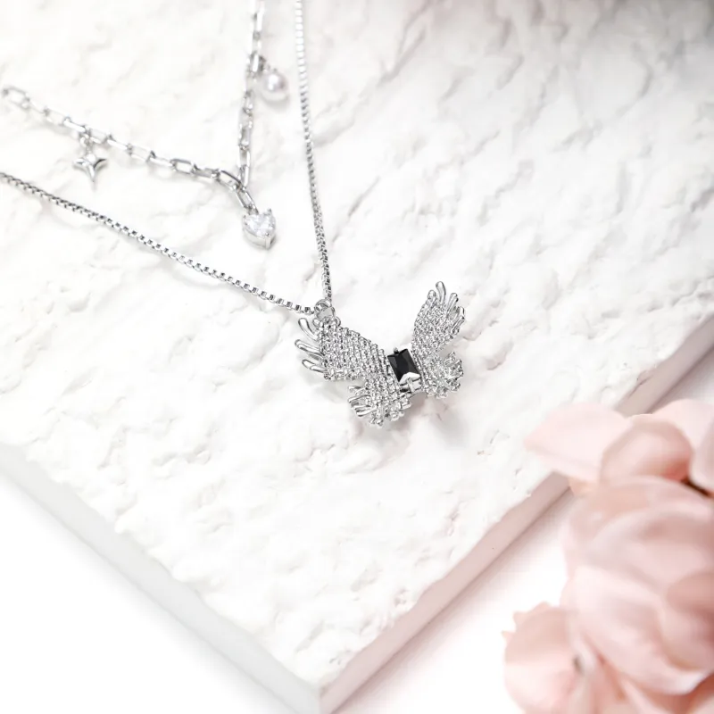KING OF BLING Alloy, Zircon, Faux Pearl Necklaces Women's-2