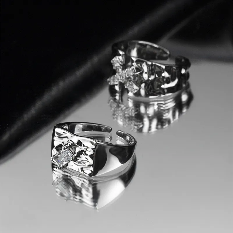 KING OF BLING Alloy With Zircon Rings Unisex Year Of The Snake Good Luck-3