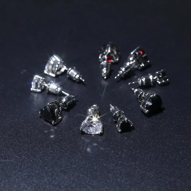 KING OF BLING Alloy Stud Earrings Unisex-3