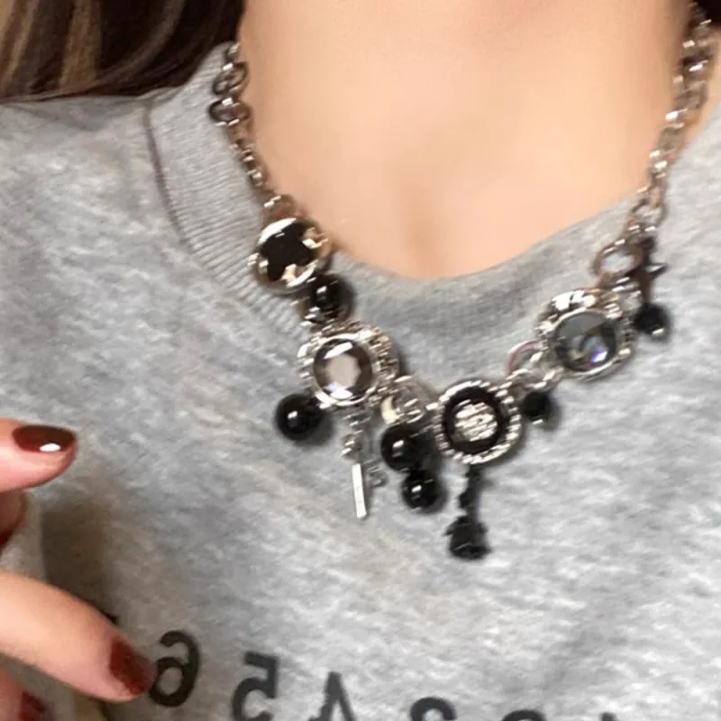KING OF BLING Titanium Steel, Synthetic Gemstone Necklaces Unisex Year Of The Snake Good Luck-6