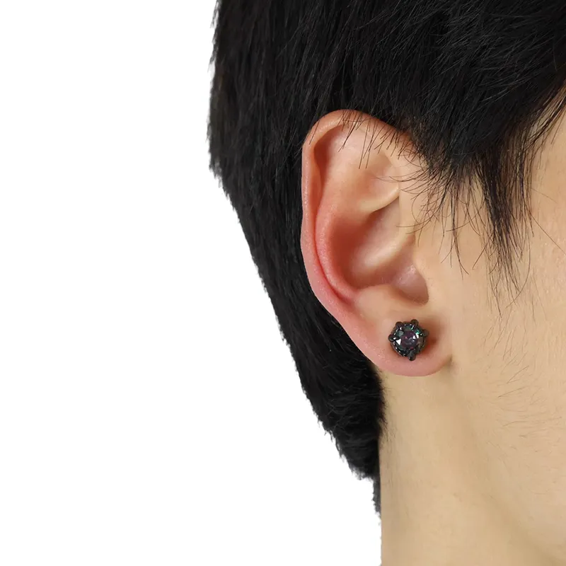 KING OF BLING Alloy With Zircon Stud Earrings Unisex-20
