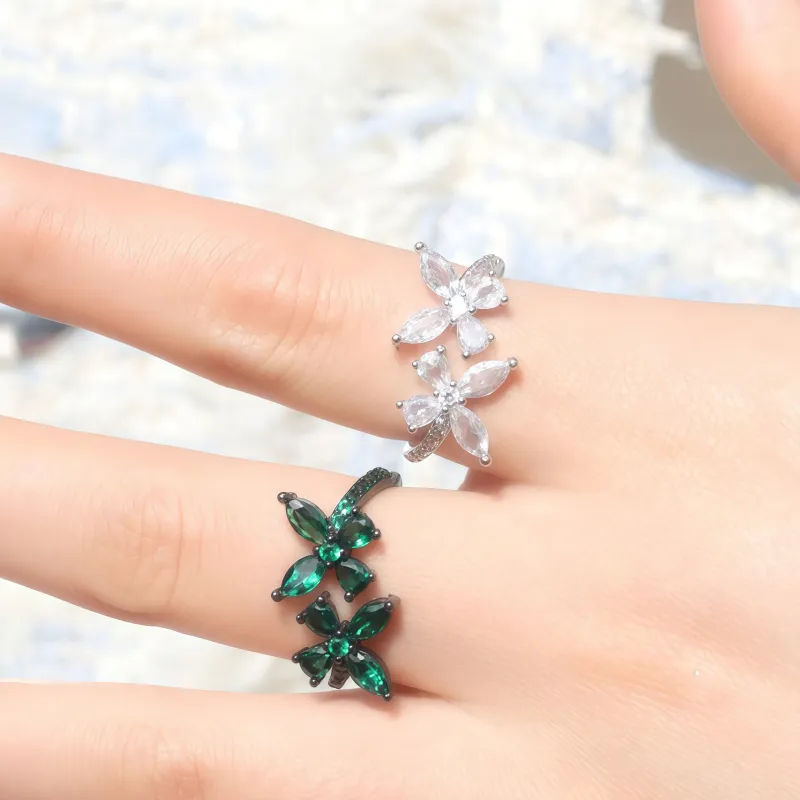KING OF BLING Alloy Zircon Rings Unisex-2