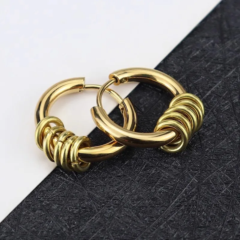 KING OF BLING Titanium Steel Earrings Unisex-10