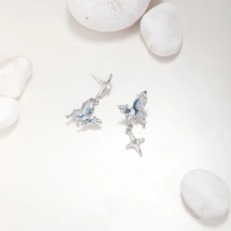 KING OF BLING Alloy, Zircon, Oil Drip Earrings Women's-3