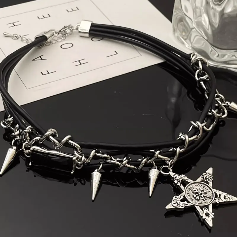 KING OF BLING Titanium Leather Necklaces Unisex Year Of The Snake Good Luck-2