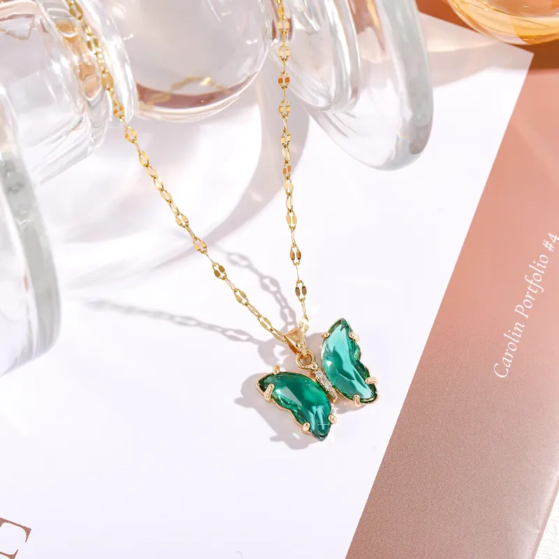 KING OF BLING Alloy With Zircon Necklaces Women's Love Peach Blossom, Good Luck-11