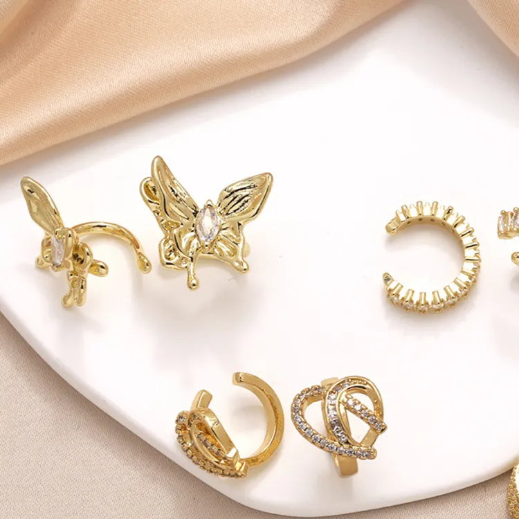 KING OF BLING Copper Clip On Earrings Women's Year Of The Snake Good Luck-4